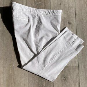 Talbots Cropped Ankle White 14 Petite Pants